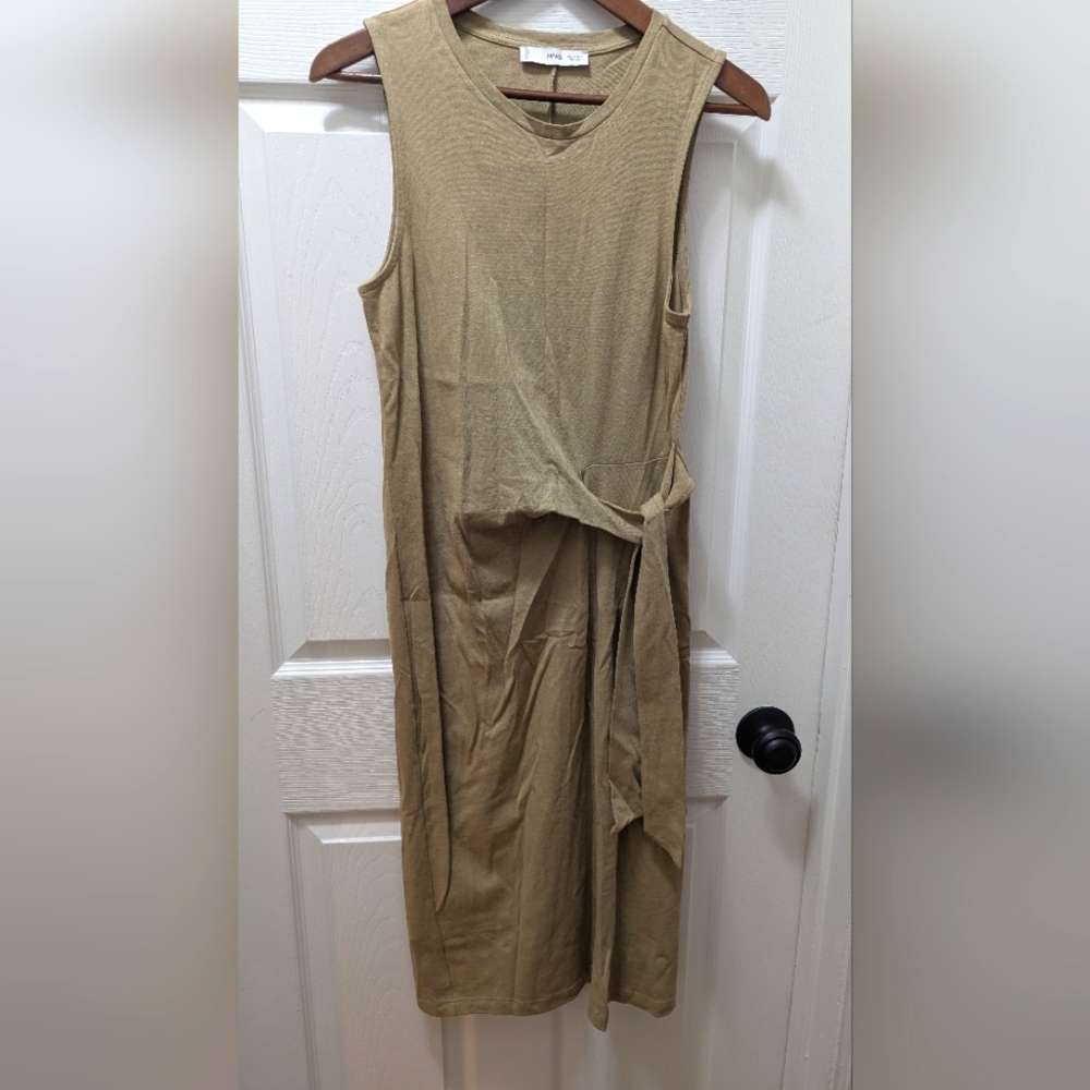 Elegant Tan Sleeveless Dress MNG XS
